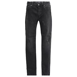 Jeans skinny déchirés en coton noir Valentino Garavani