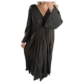 Autre Marque Langes grünes Kalita-Kleid