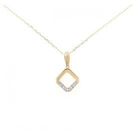 Autre Marque Collana di diamanti Au750 K18YG PT900
