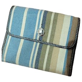 Autre Marque Striped Pourchet Wallet