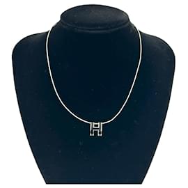 Collier Hermès Case d'Ache H Cube en Argent 925