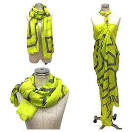 Xale Fluo Amarelo Neon Louis Vuitton