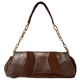 Autre Marque Handtasche aus Leder und Wildleder
