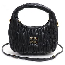 Borsa a spalla piccola Miu Wonder Matelassé in pelle Miu Miu