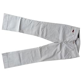 Jeans Gucci de Tiro Bajo Beige Crema