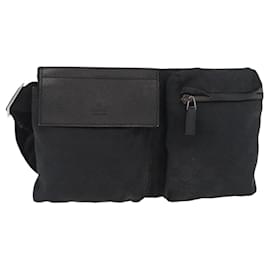Borsa doppia vintage Gucci in tela GG con pelle, piccola