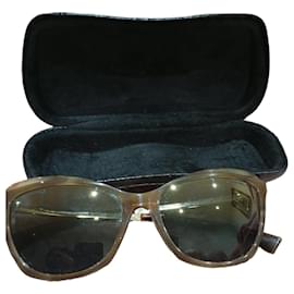 Chanel Braune Schmetterlingssonnenbrille