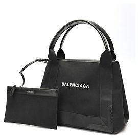 Borsa tote in tela di vitello nera Balenciaga