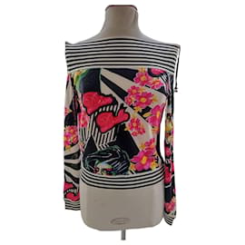 Dior Dolls Pullover Seide Kaschmir Wolle mehrfarbig