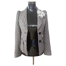 Louis Vuitton Damen Blazer mit Blumenbrosche