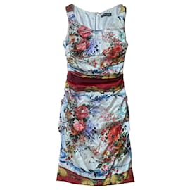 Seidenkleid mit Blumenmuster von Dolce & Gabbana