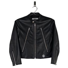 Maison Martin Margiela Chaqueta de cuero biker 5-Zip MM6 Maison Margiela