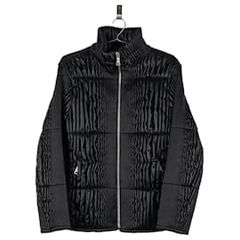 Giacca imbottita in ecopelle con arricciature Ripple di Prada AW08