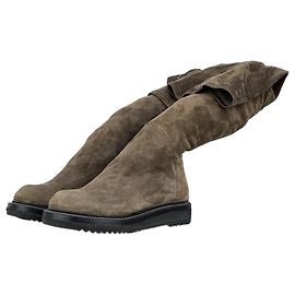 Suede Stiefel Creeper bis zum Oberschenkel 'Sphinx' von Rick Owens AW15