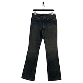 Jeans in denim bootcut sabbiato svasato Gucci di Tom Ford SS02