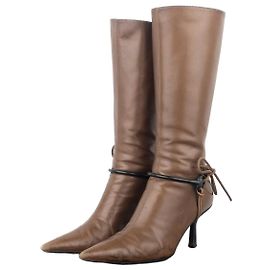 Gucci by Tom Ford AW99 Horsebit Stirrup Harness Riding Heel Boots