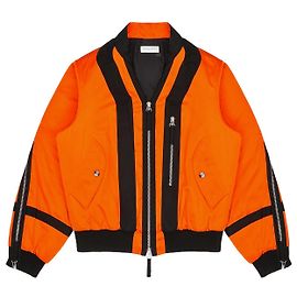 Orange Backzip Bomberjacke Dries van Noten AW14