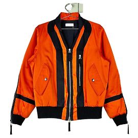 Orange Backzip Bomberjacke Dries van Noten AW14