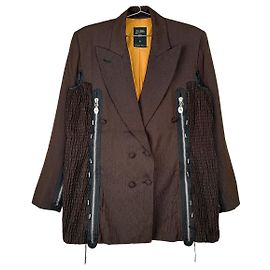 Jean Paul Gaultier AW89 FEMMES ENTRE ELLES Blazer Multi-Zipper Bondage