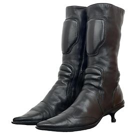 Botas Moto de Tacón Gatito Miu Miu AW99