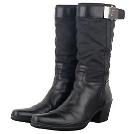 Botas de vaquero híbridas con hebilla Prada de los 2000