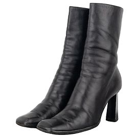 Prada AW99 Stiefeletten mit skulpturalem Blockabsatz und quadratischer Zehenpartie