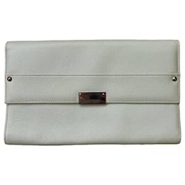 Leder-Clutch von Jimmy Choo