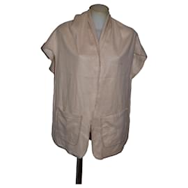 Pierre Balmain Umhang beige mit Taschen