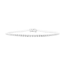 Autre Marque Bracciale linea, oro bianco e diamanti.