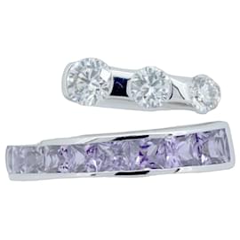 Anel de diamante e safira rosa Au750 Joune - Autre Marque