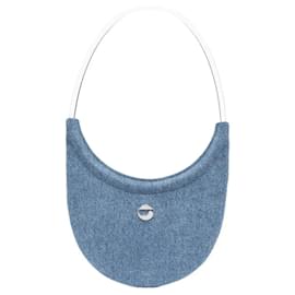 Borsa a mano in denim blu Coperni