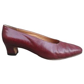 Autre Marque Décolleté Delage Pelle di iguana Rosso Scuro 40