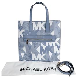 Borsa a spalla in pelle Kenley di Michael Kors in blu
