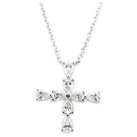Collana incrociata mini a forma di pera Harry Winston