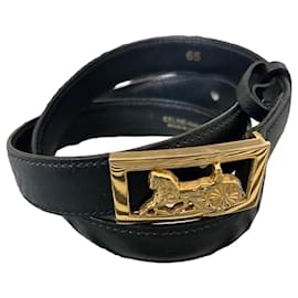 CELINE Paris Damen Gürtel 65 cm Leder Sulky Buckle Top Zustand - Céline