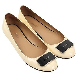 Ballerine Bally in pelle verniciata beige