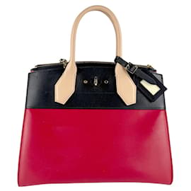 Borsa a Spalla in Pelle City Steamer MM di Louis Vuitton
