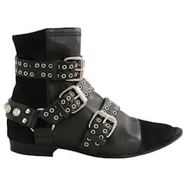 Isabel Marant Botas de cuero negro