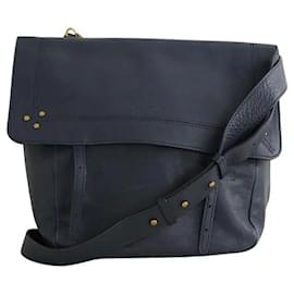Borsa a tracolla in pelle blu - Jerome Dreyfuss