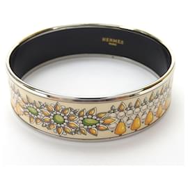 Bracciale Cloisonné Arancione e Argento Hermès
