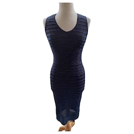 Dsquared2 Kleid Marineblau und Schwarz