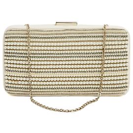 Valentino Garavani Petit Sac DeVain 2010s Bolso de Hombro Clutch Bordado con Perlas