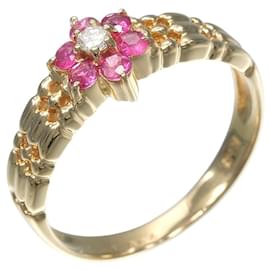 Autre Marque Au750 Rubin-Diamant-Ring