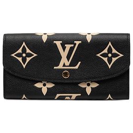 Cartera Giant Emilie Monograma Empreinte Bicolor Negra Louis Vuitton
