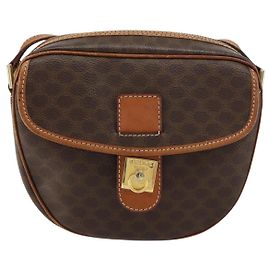Céline Borsa a Spalla Celine Vintage Macadam in Tela e Pelle