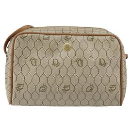 Vintage Honeycomb Schultertasche aus Canvas von Christian Dior