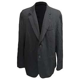 Traje de chaqueta y pantalones de un solo botón Giorgio Armani en lana negra