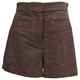 Pantaloni corti in tweed multicolore in lana Sandro