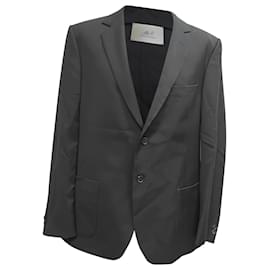 Autre Marque Blazer monopetto con tasche in lana nera