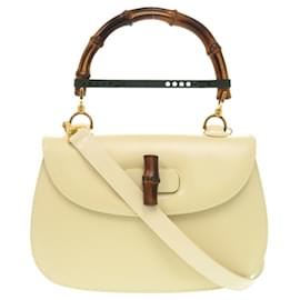 Gucci Leather Bamboo Foxhead Handbag Leather Handbag 466432 in